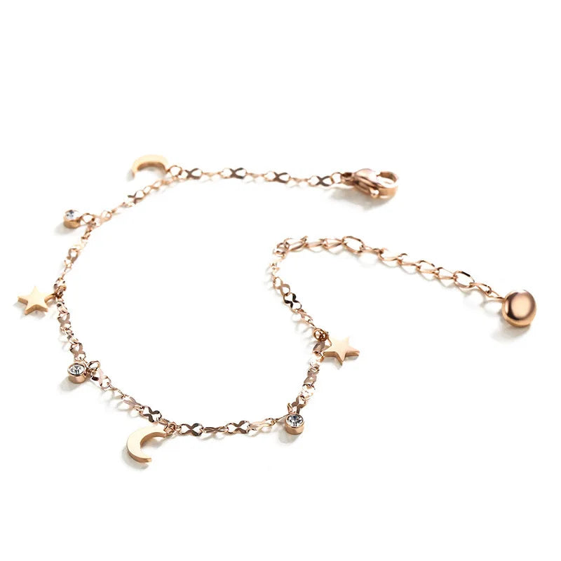 Sparkle star anklet