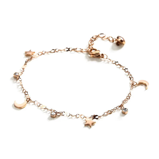 Sparkle star anklet